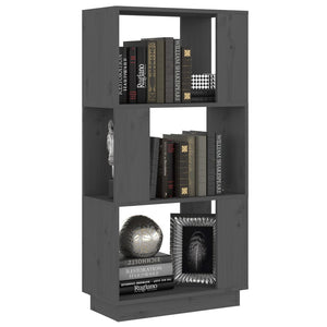 Graues Kiefer Bücherregal/Raumteiler 51x101 cm