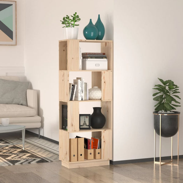 Bücherregal Raumteiler Kiefer Massivholz 132cm