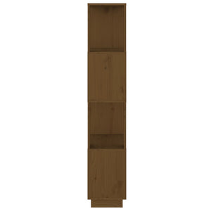 Bücherregal Raumteiler Honigbraun Kiefer Massivholz