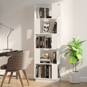 Weißes Kiefer Massivholz Bücherregal/Raumteiler