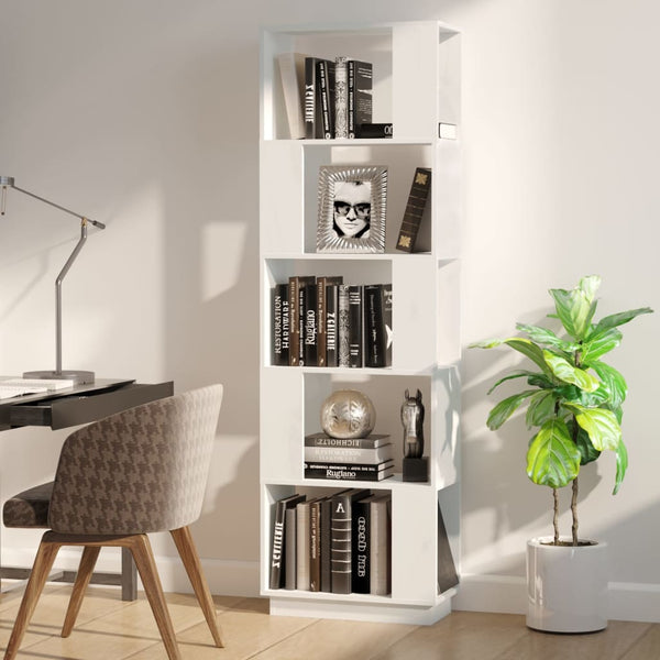 Weißes Kiefer Massivholz Bücherregal/Raumteiler