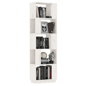 Weißes Kiefer Massivholz Bücherregal/Raumteiler