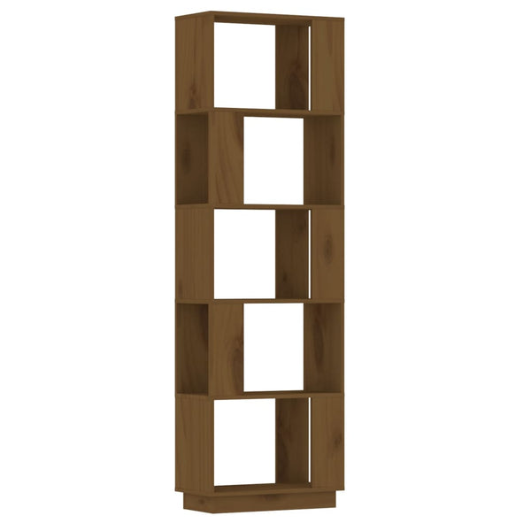 Massivholz Bücherregal Honigbraun 163,5cm