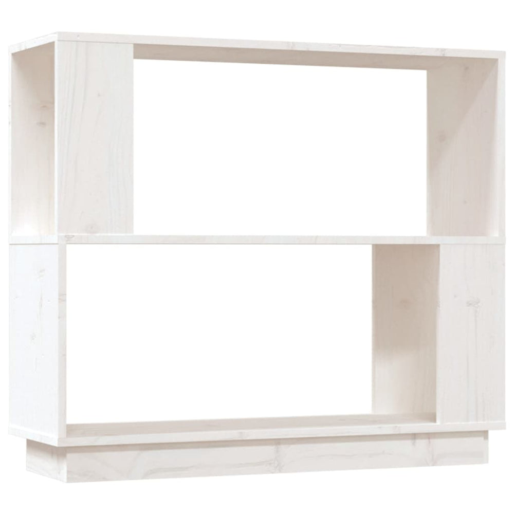 vidaXL Bibliothèque/Séparateur de pièce Blanc 80x25x70 cm Bois de pin massif