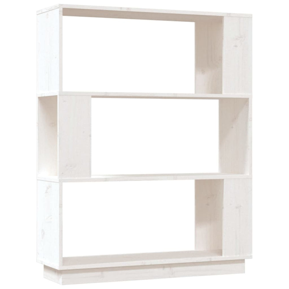 vidaXL Bibliothèque/Séparateur de pièce Blanc 80x25x101 cm Bois de pin massif