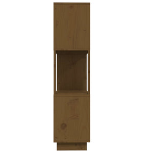 Honigbraunes Bücherregal/Raumteiler Massivholz 80x101 cm