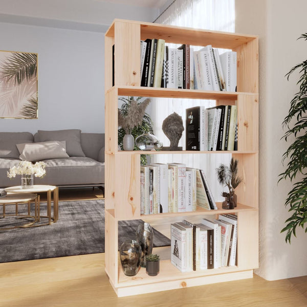 Bücherregal Raumteiler Kiefer Massivholz 80x132 cm