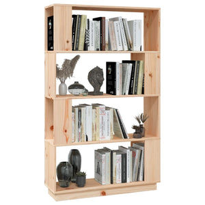 Bücherregal Raumteiler Kiefer Massivholz 80x132 cm