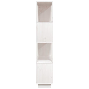Weißes Bücherregal Raumteiler Kiefer Massivholz 80x132cm