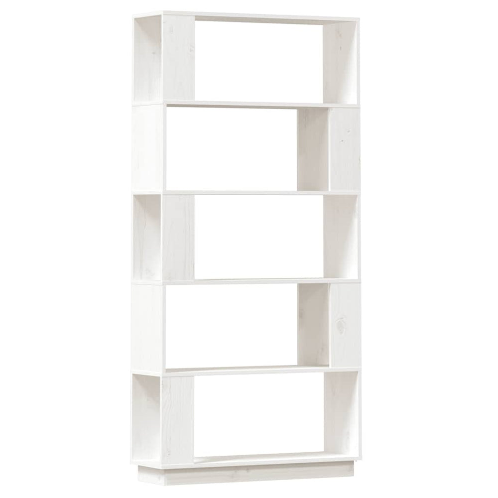 vidaXL Bibliothèque/Séparateur de pièce Blanc 80x25x163,5 cm Bois de pin massif