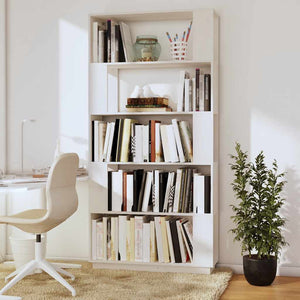 Weißes Bücherregal Raumteiler Kiefer Massivholz