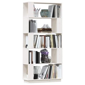 Weißes Bücherregal Raumteiler Kiefer Massivholz