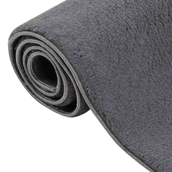 Waschbarer Teppich Kurzflor 160x230 Anthrazit