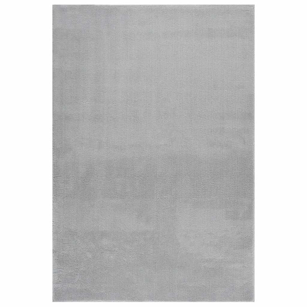 Waschbarer Teppich Kurzflor Grau 160x230 cm