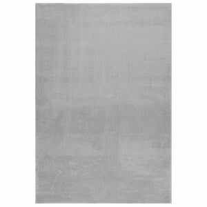 Waschbarer Teppich Kurzflor Grau 160x230 cm