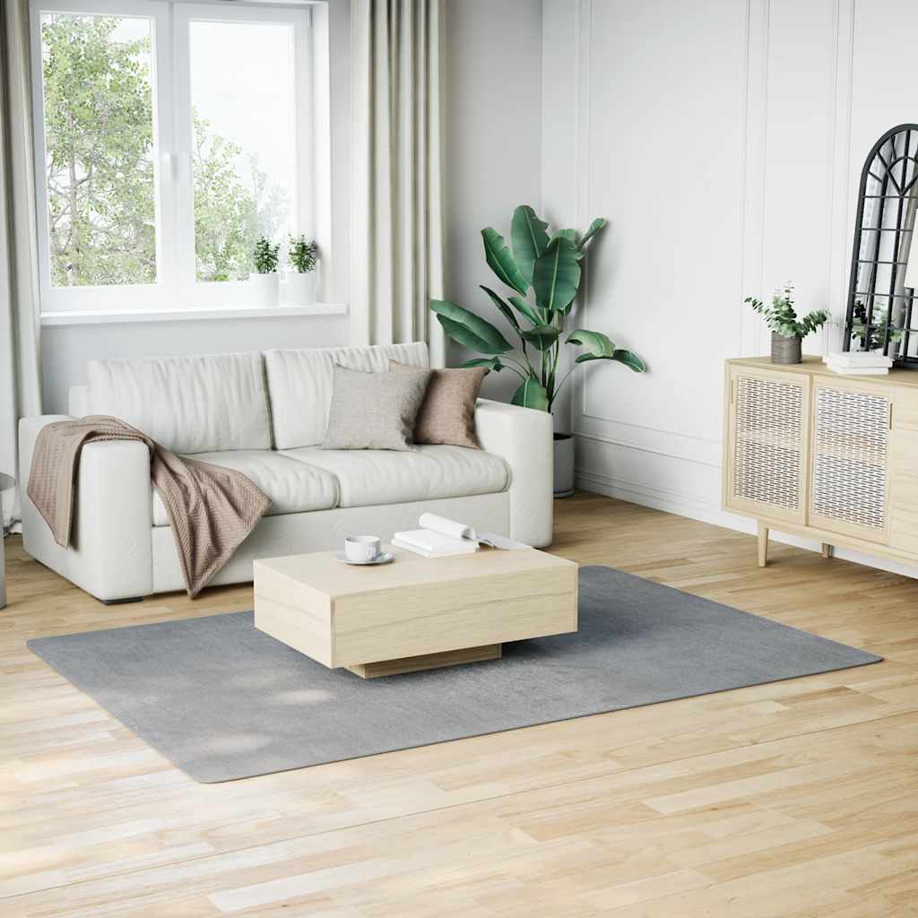 Waschbarer Teppich Kurzflor Grau 160x230 cm