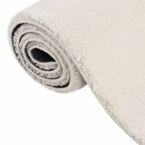 Waschbarer Teppich Kurzflor Creme 160x230 cm