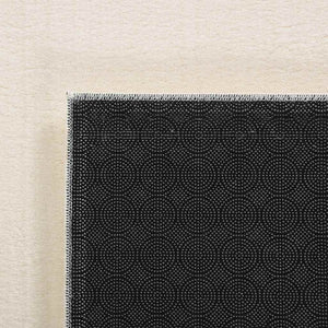 Waschbarer Teppich Kurzflor Creme 160x230 cm