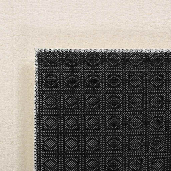 Waschbarer Teppich Kurzflor Creme 160x230 cm