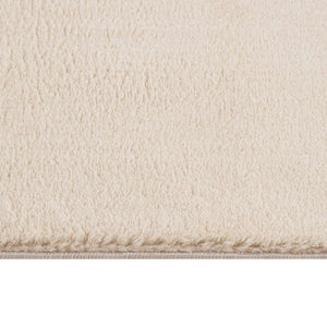 vidaXL Tapis lavable moelleux poils courts 160x230 antidérapant beige