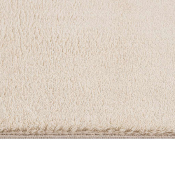 vidaXL Tapis lavable moelleux poils courts 160x230 antidérapant beige