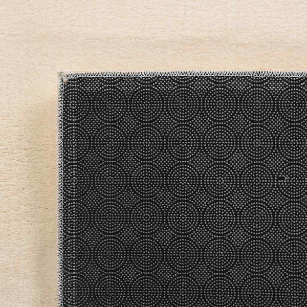 vidaXL Tapis lavable moelleux poils courts 160x230 antidérapant beige