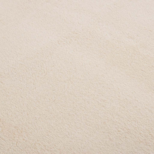 vidaXL Tapis lavable moelleux poils courts 160x230 antidérapant beige