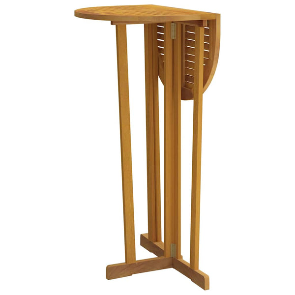 Klappbarer Bartisch Teak Massivholz 90x65x105cm