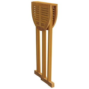 Klappbarer Bartisch Teak Massivholz 90x65x105cm