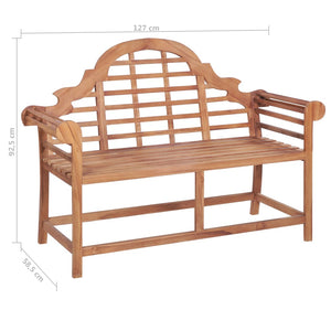 Teak Gartenbank, 127 cm