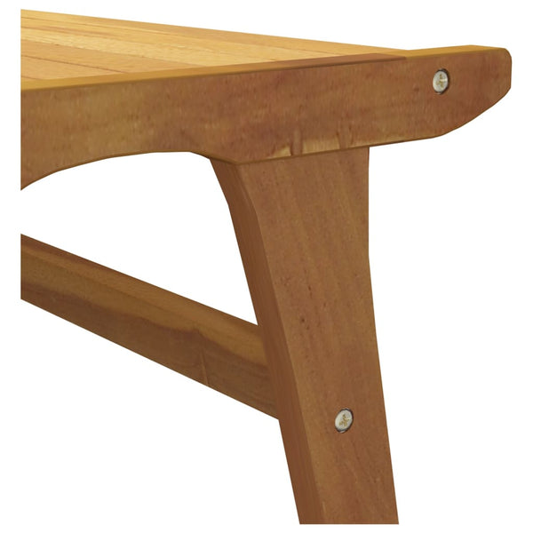 vidaXL Chaise de jardin avec repose-pieds en teck massif