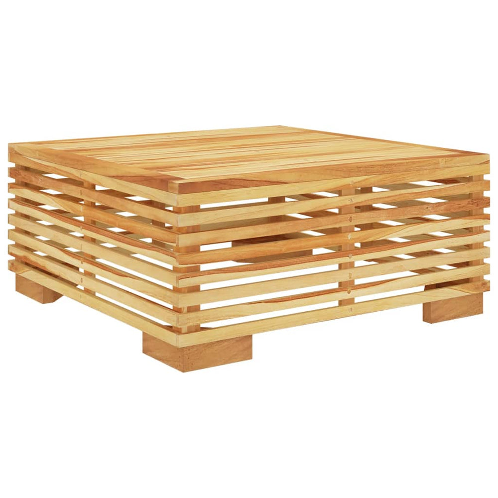 vidaXL Table basse de jardin 69,5x69,5x31 cm Bois de teck massif