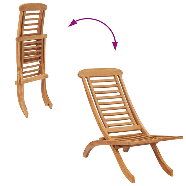 vidaXL Folding Garden Chair 50x90x69 cm Solid Teak Wood