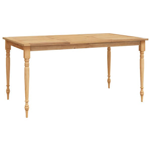 vidaXL Table Batavia 150x90x75 cm Bois de teck massif