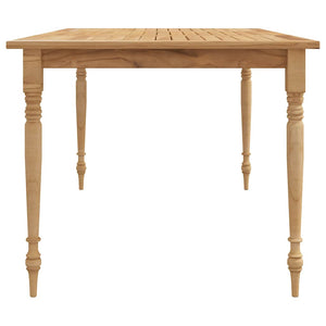 vidaXL Table Batavia 150x90x75 cm Bois de teck massif