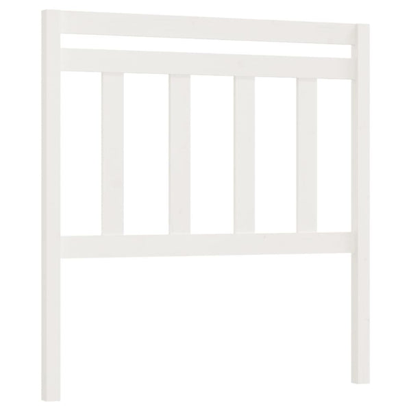 Weißes Kopfteil 106 cm Kiefer Massivholz