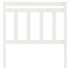 Weißes Kopfteil 106 cm Kiefer Massivholz