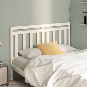 Weißes Kiefer Massivholz Kopfteil 146cm