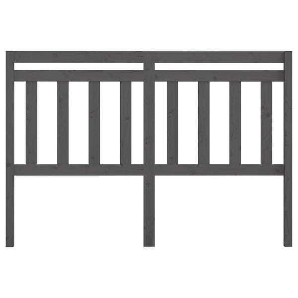 Graues Kiefer Massivholz Kopfteil 146cm