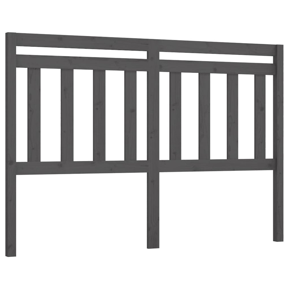 Graues Kopfteil 166 cm Kiefer Massivholz