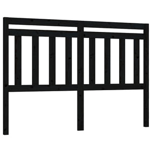 Schwarzes Kopfteil 166cm Kiefer Massivholz
