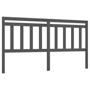 Graues Kopfteil 206 cm Kiefer Massivholz