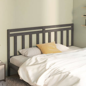 Graues Kopfteil 206 cm Kiefer Massivholz
