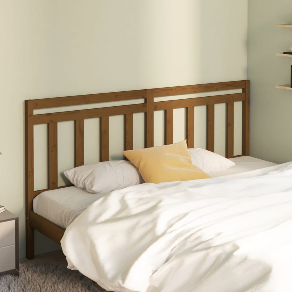 Honigbraunes Kiefer Massivholz Kopfteil 206cm