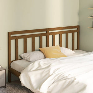 Honigbraunes Kiefer Massivholz Kopfteil 206cm