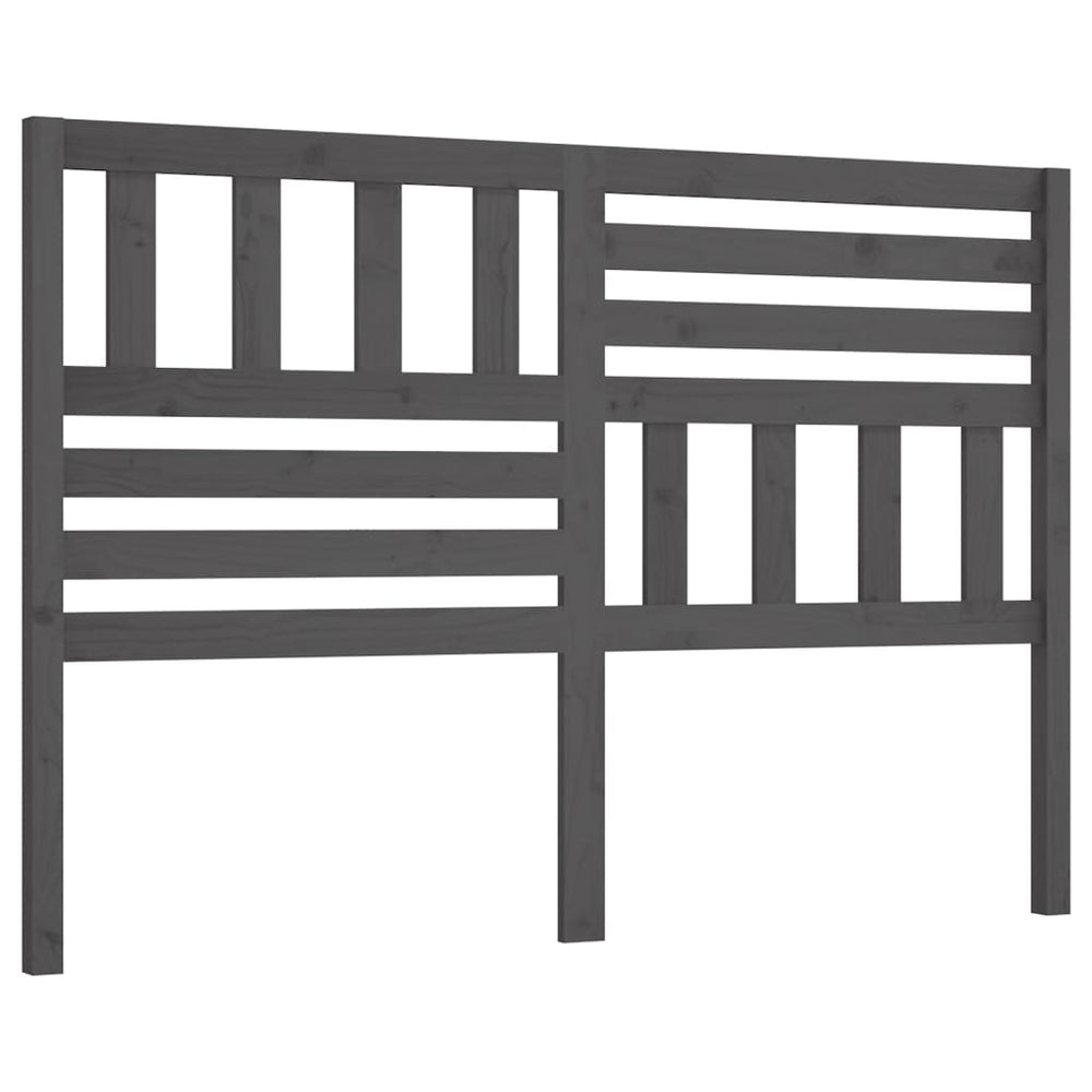 Graues Kiefer Massivholz Kopfteil 141 cm