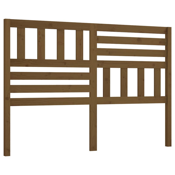 Honigbraunes Kiefer Massivholz Kopfteil 141 cm