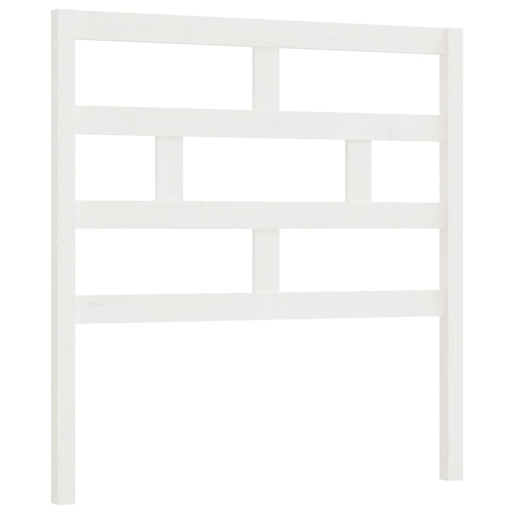 Weißes Kopfteil 96cm Kiefer Massivholz