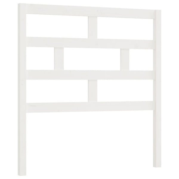 Weißes Kopfteil 96cm Kiefer Massivholz