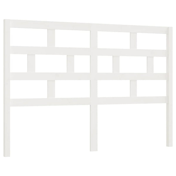 Weißes Kiefer Massivholz Kopfteil 141cm
